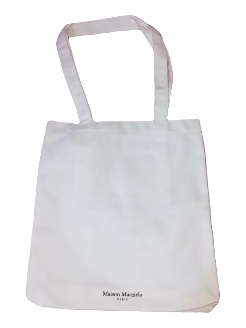 Maison Martin Margiela White Canvas Tote with Label Patch - Picture 3 of 4